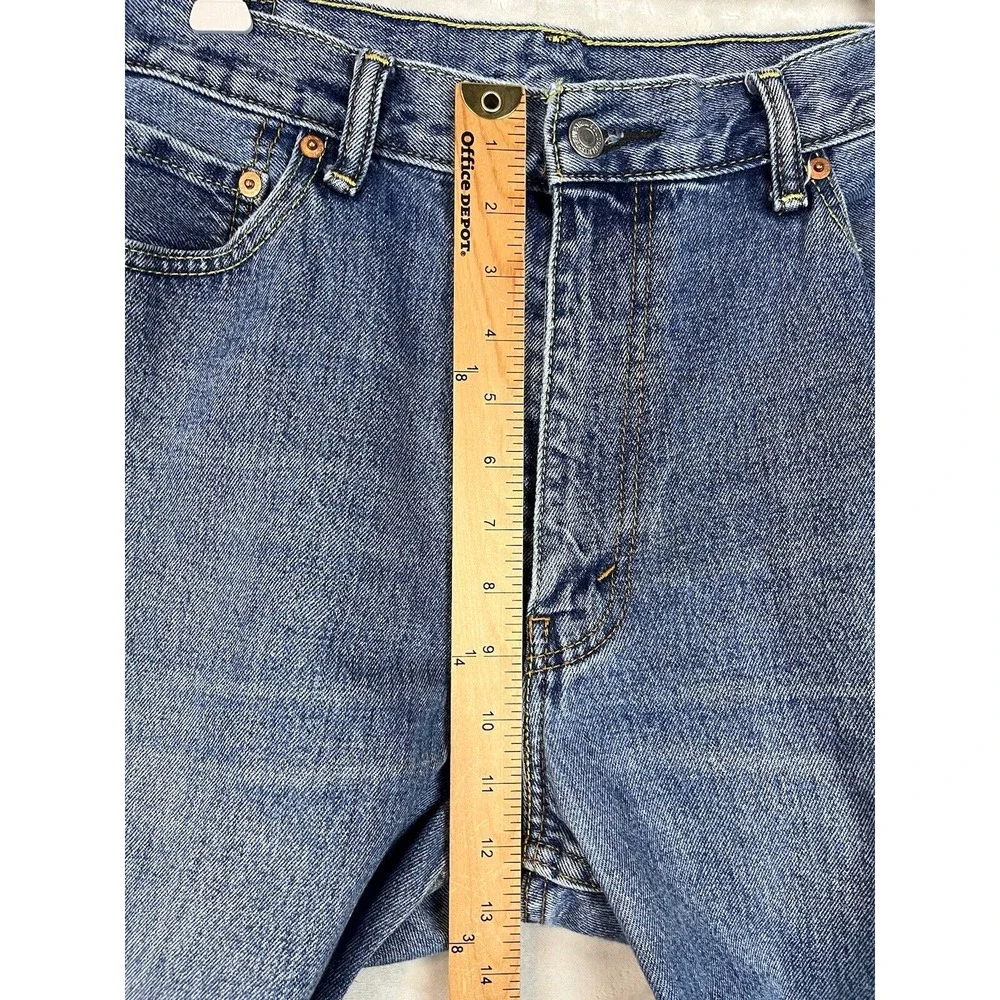 LEVIS 550 Jean Men 36x32 Stonewash Denim Relaxed Straight Cotton Cowboy Whisker